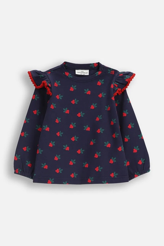 Coccodrillo longsleeve niemowlęcy wzorzyste granatowy ZC5143102EBG