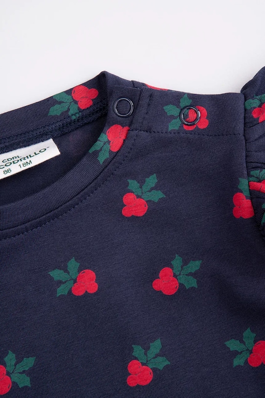 Dziewczynka Coccodrillo longsleeve niemowlęcy ZC5143102EBG granatowy