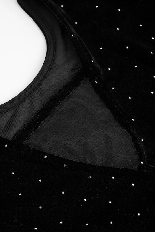 Coccodrillo longsleeve z bawełną dziecięcy czarny ZC5143101EPG