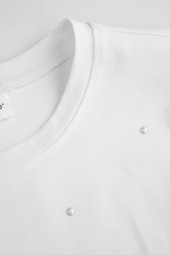 Dziewczynka Coccodrillo longsleeve z bawełną dziecięcy ZC5143102EPG biały