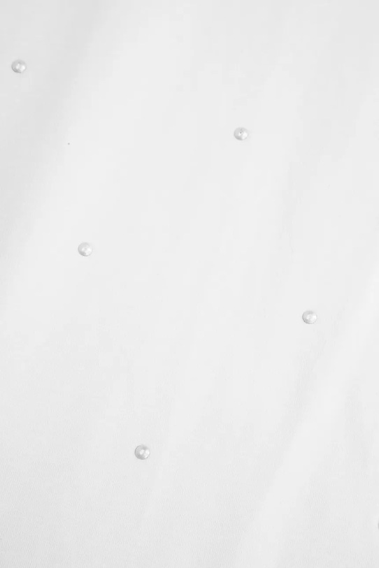 Coccodrillo longsleeve z bawełną dziecięcy biały ZC5143102EPG