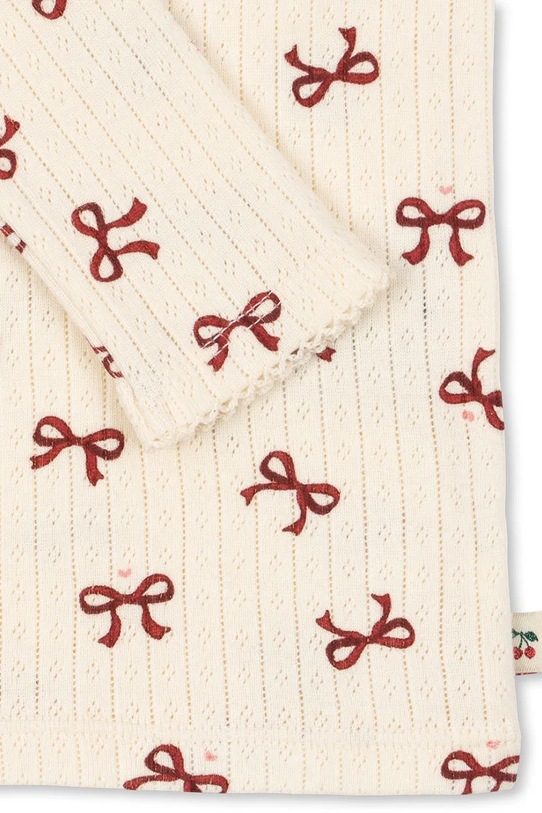Konges Sløjd longsleeve bawełniany dziecięcy MINNIE BLOUSE GOTS beżowy KS104372.9BYA