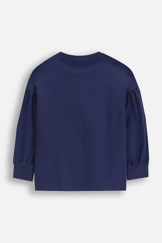 Dziewczynka Coccodrillo longsleeve dziecięcy z bawełną ZC5143103AGK granatowy