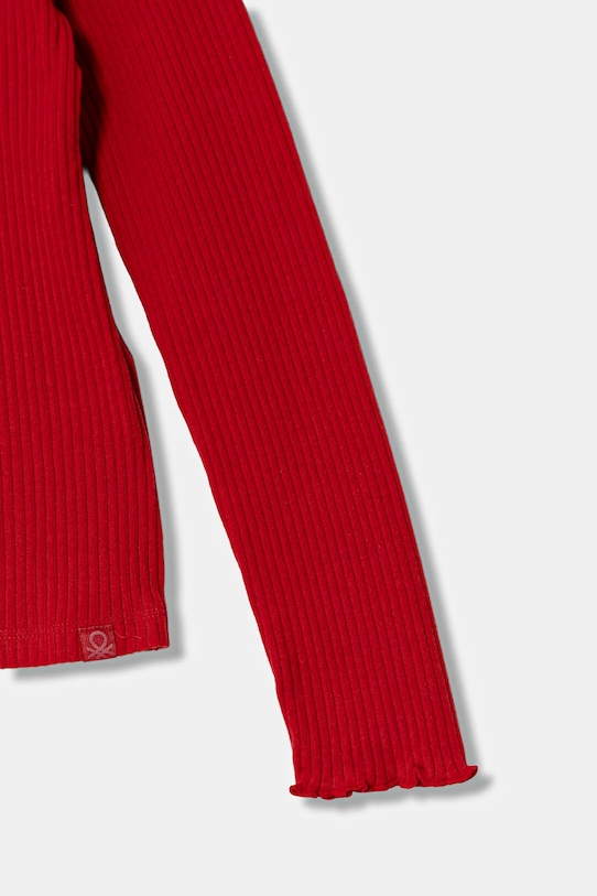 Dziewczynka United Colors of Benetton longsleeve dziecięcy 381PC10RC.G.Seasonal czerwony