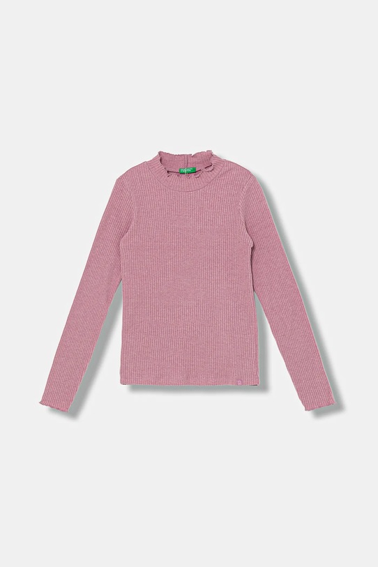 United Colors of Benetton longsleeve dziecięcy pozostałe różowy 381PC10RC.G.Seasonal