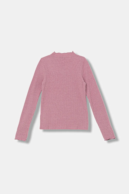 United Colors of Benetton longsleeve dziecięcy 381PC10RC.G.Seasonal różowy AW25