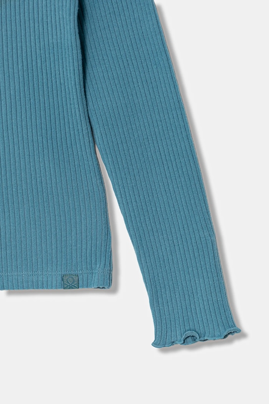 Dziewczynka United Colors of Benetton longsleeve dziecięcy 381PC10RC.G.Seasonal turkusowy