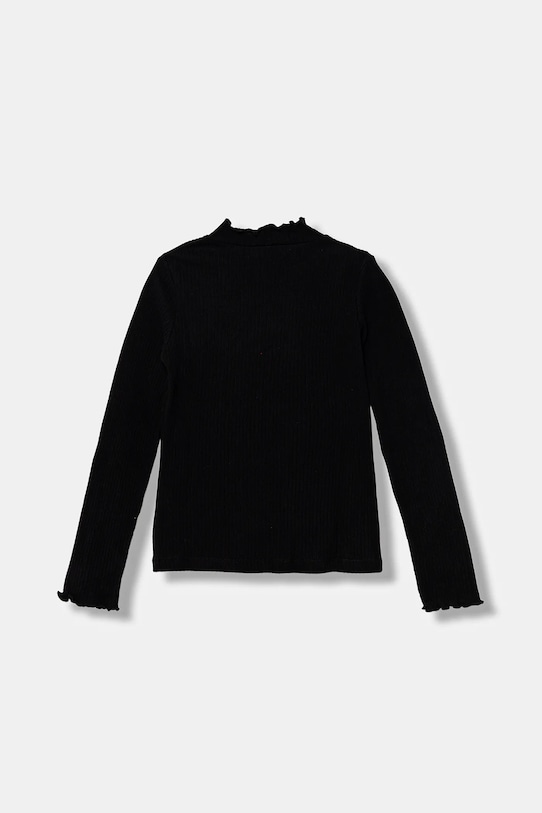 United Colors of Benetton longsleeve dziecięcy 381PC10RC.G.Seasonal czarny AW25