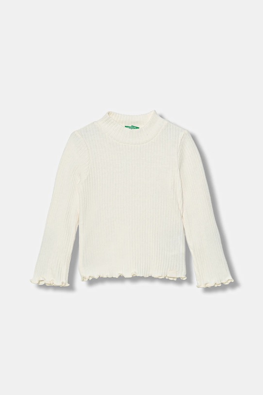 United Colors of Benetton longsleeve dziecięcy pozostałe beżowy 381PG10LB.P.Seasonal