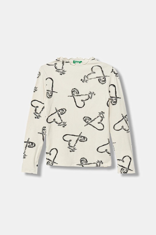 United Colors of Benetton longsleeve dziecięcy pozostałe beżowy 39EMC10RE.G.Seasonal