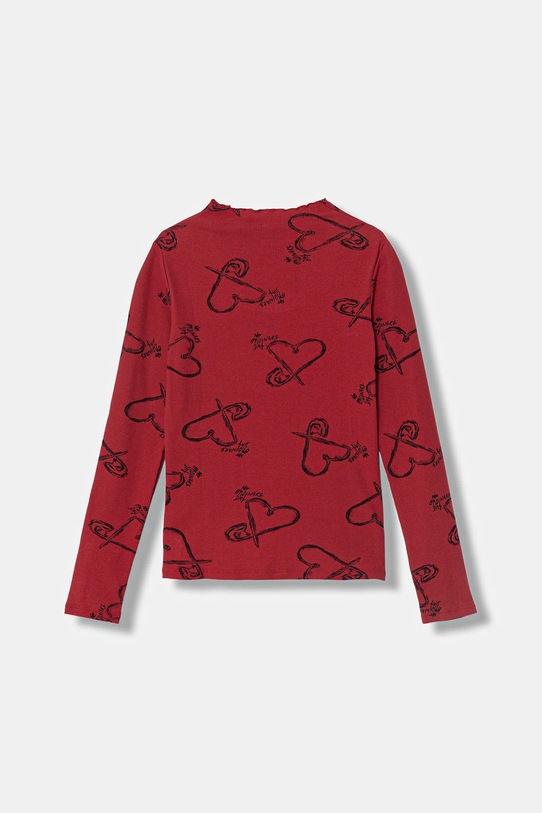 United Colors of Benetton longsleeve dziecięcy 39EMC10RE.G.Seasonal bordowy AW25