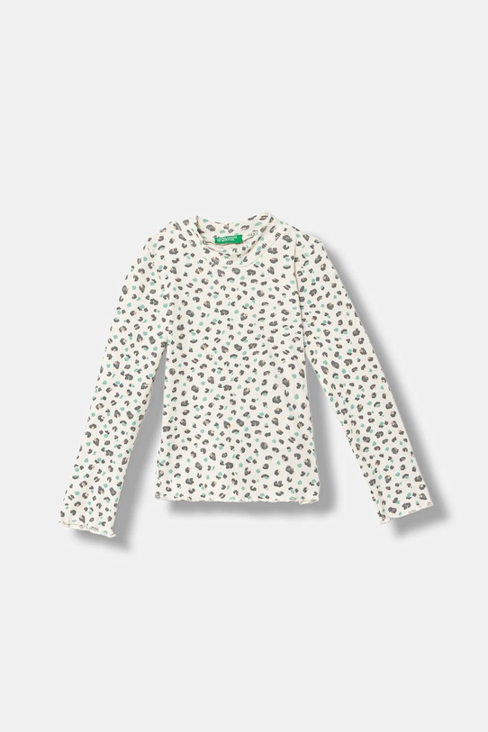 United Colors of Benetton longsleeve dziecięcy pozostałe beżowy 39EMG10LA.P.Seasonal
