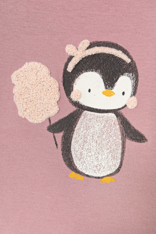 Dziewczynka United Colors of Benetton longsleeve bawełniany niemowlęcy 3ATNA106U.W.Seasonal różowy