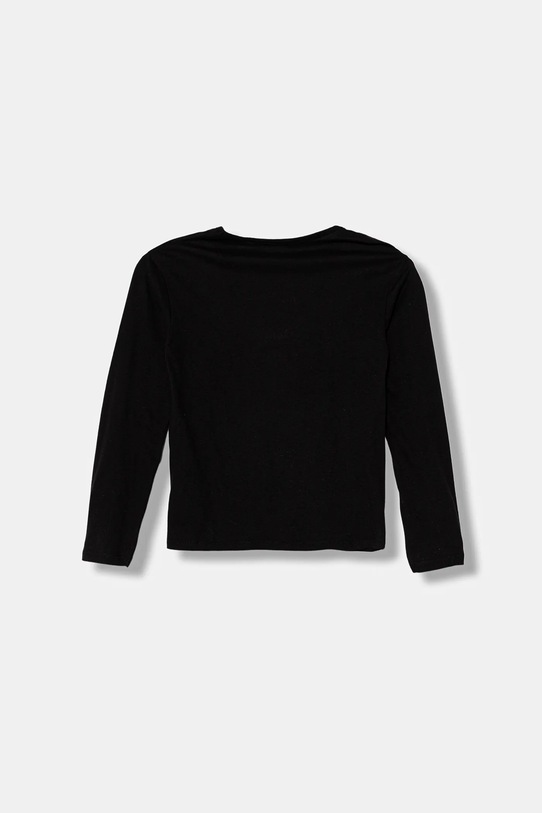 United Colors of Benetton longsleeve bawełniany dziecięcy 3ATNC10RG.G.Seasonal czarny AW25