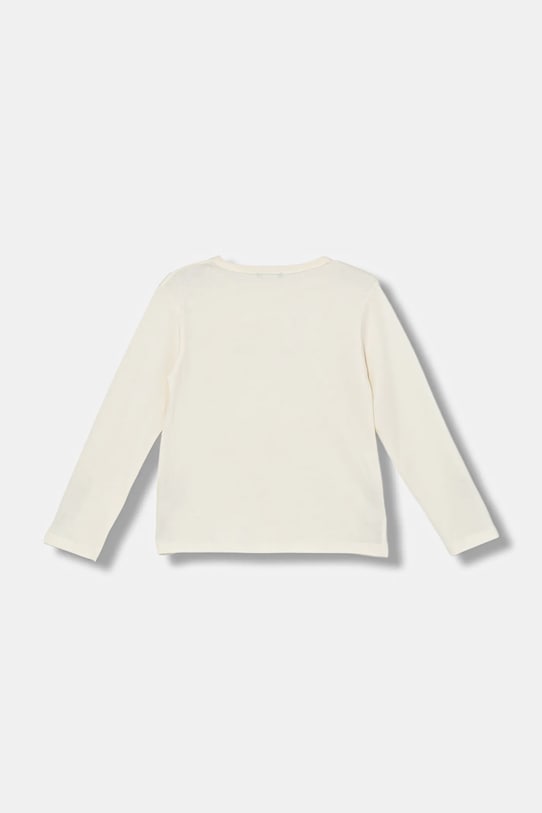 United Colors of Benetton longsleeve bawełniany dziecięcy 3ATNG10KZ.P.Seasonal beżowy AW25