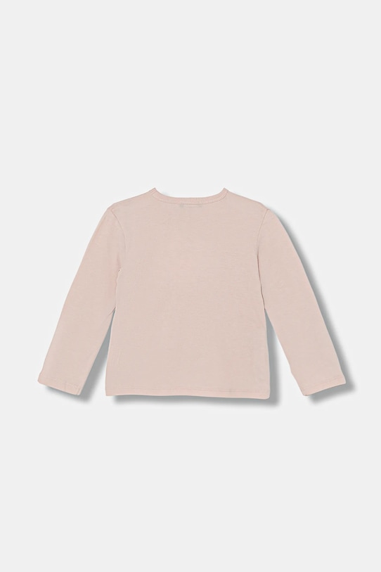 United Colors of Benetton longsleeve bawełniany dziecięcy 3ATNG10KZ.P.Seasonal różowy AW25