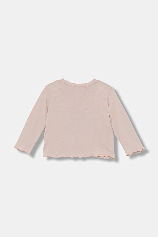 United Colors of Benetton longsleeve bawełniany dziecięcy 3ATNG10L2.P.Seasonal różowy AW25