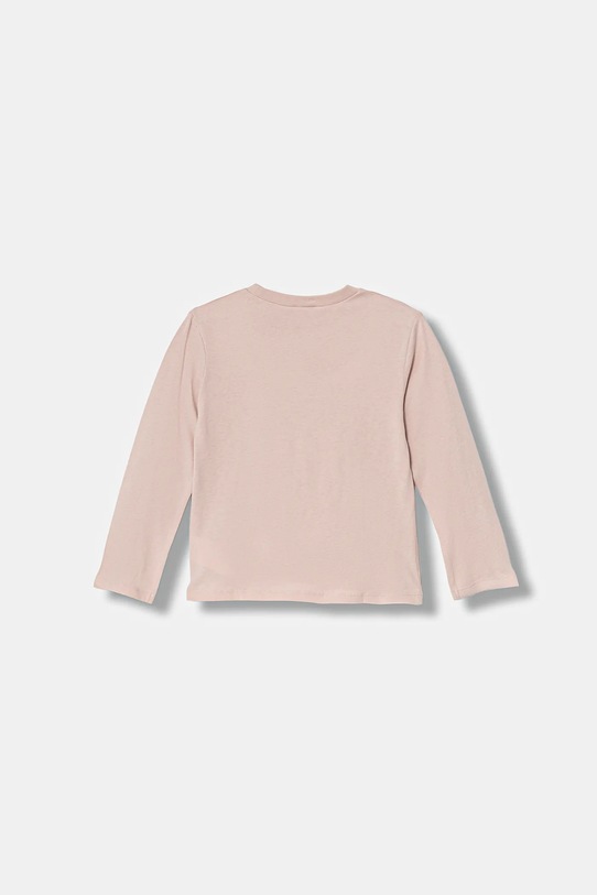 United Colors of Benetton longsleeve bawełniany dziecięcy 3ATNG10L7.P.Seasonal różowy AW25