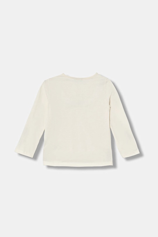 Detská bavlnená košeľa s dlhým rukávom United Colors of Benetton 3ATNG10L8.P.Seasonal béžová AW25