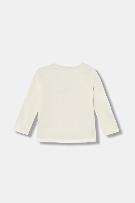 United Colors of Benetton longsleeve bawełniany dziecięcy 3ATNG10L8.P.Seasonal beżowy AW25