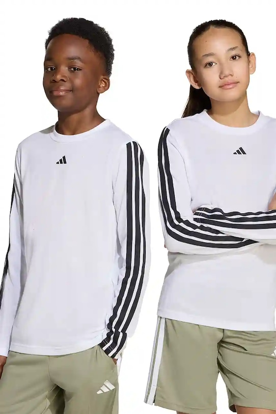 Детский лонгслив adidas аппликация белый JM1578