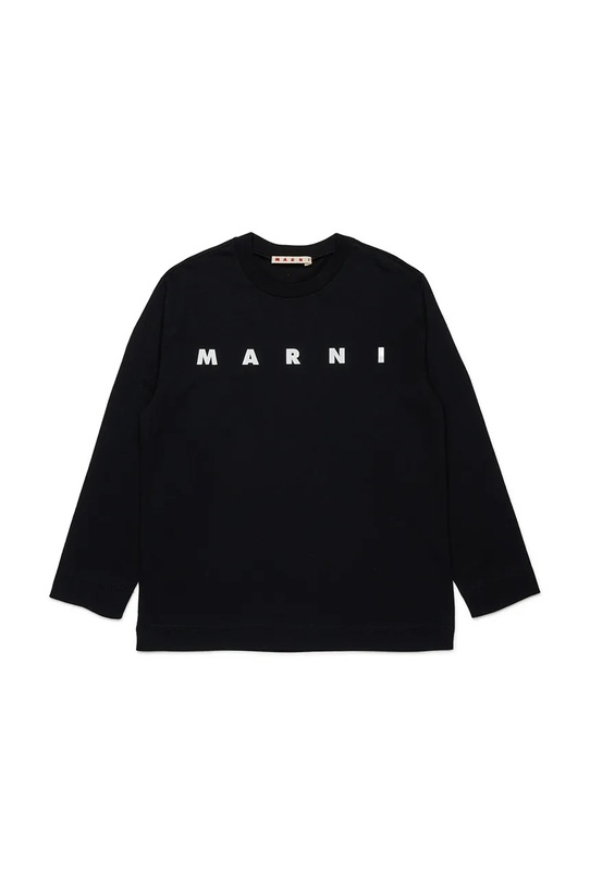 Βαμβακερό μπλουζάκι Marni MT291U T-SHIRT στάμπα μαύρο M01603