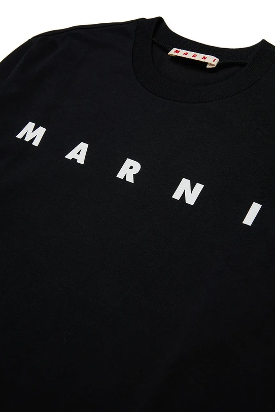 Βαμβακερό μπλουζάκι Marni MT291U T-SHIRT μαύρο M01603
