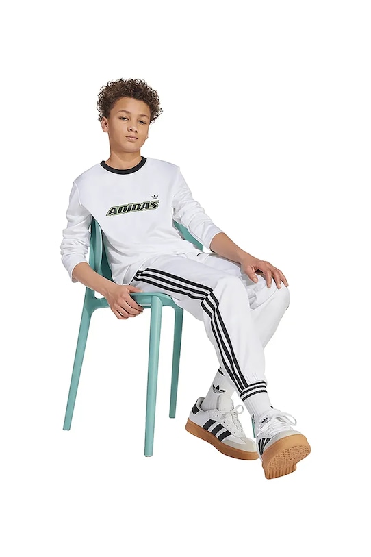 Παιδικό μακρυμάνικο adidas Originals JV8662 λευκό