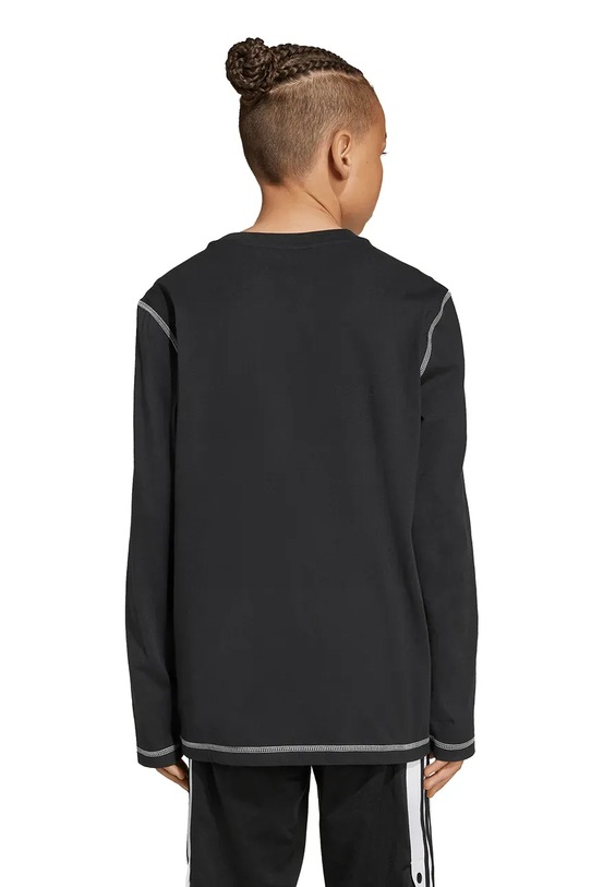 Детска блуза с дълги ръкави adidas Originals черен JX5270