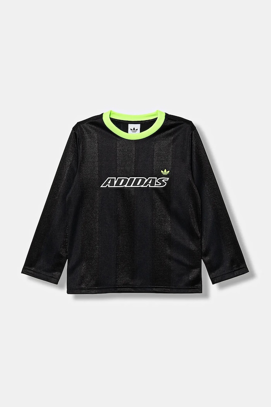 adidas Originals longsleeve dziecięcy JV7793 czarny AW25