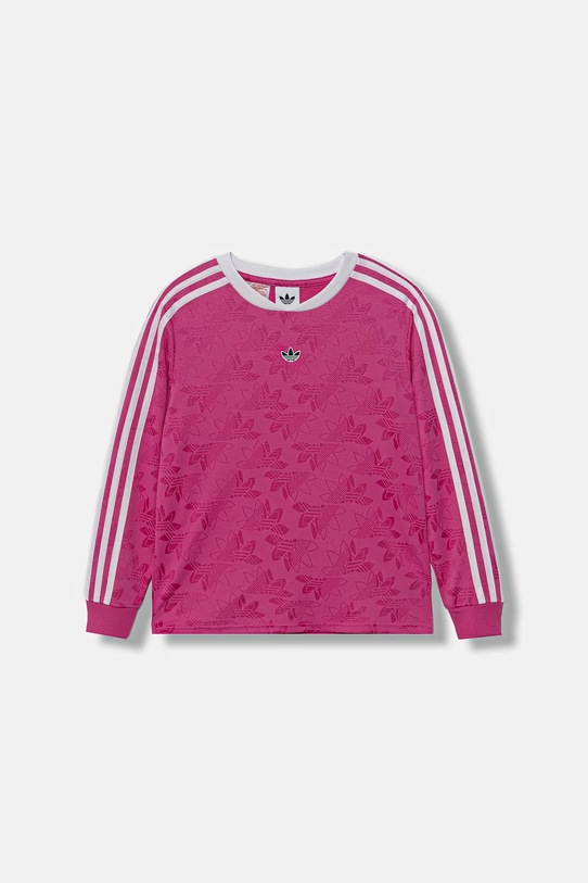 Детска блуза с дълги ръкави adidas Originals овално розов JW2845