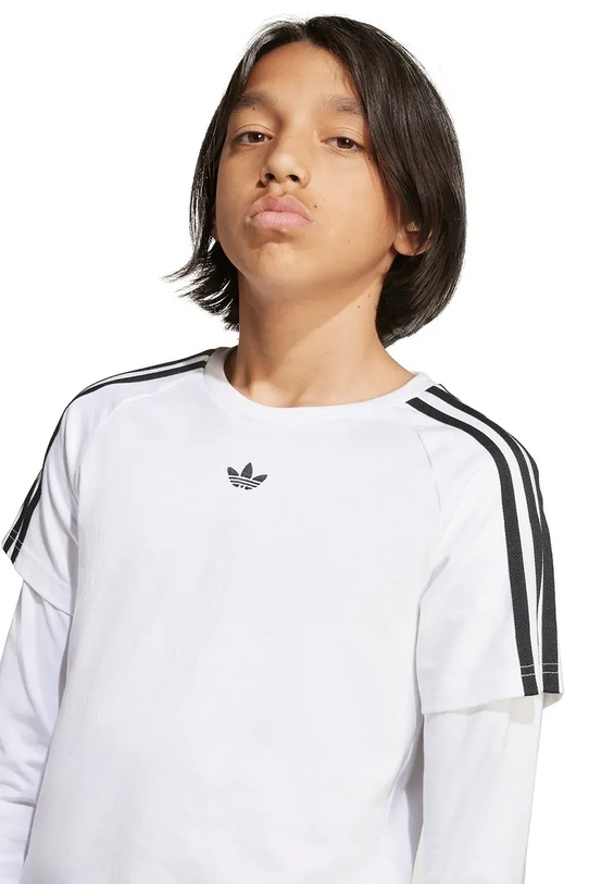 Dětské bavlněné tričko s dlouhým rukávem adidas Originals JV7799