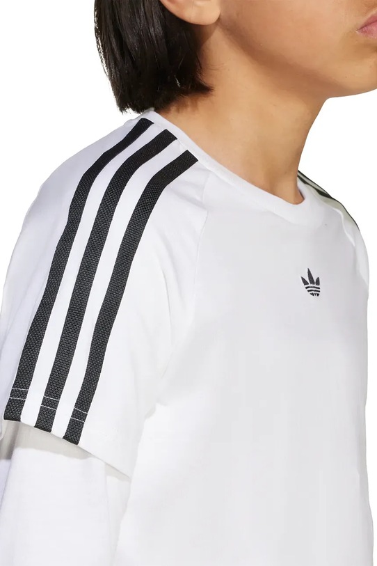 Dětské bavlněné tričko s dlouhým rukávem adidas Originals JV7799
