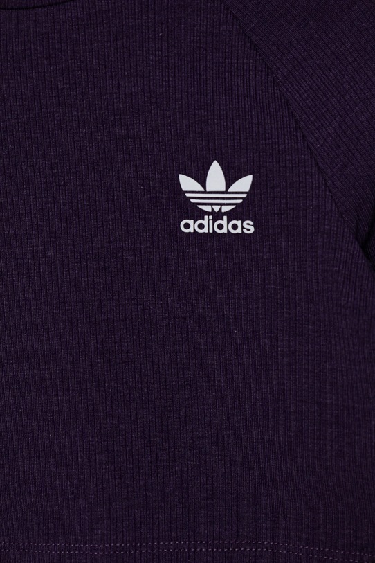 Детский лонгслив adidas Originals фиолетовой JW2600