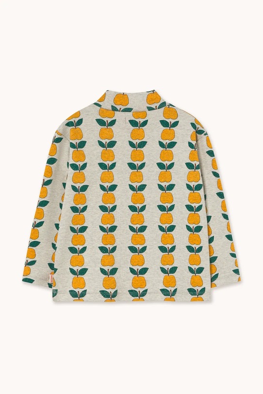 Chłopiec Tinycottons longsleeve dziecięcy APPLES RIB MOCKNECK AW25.238 beżowy
