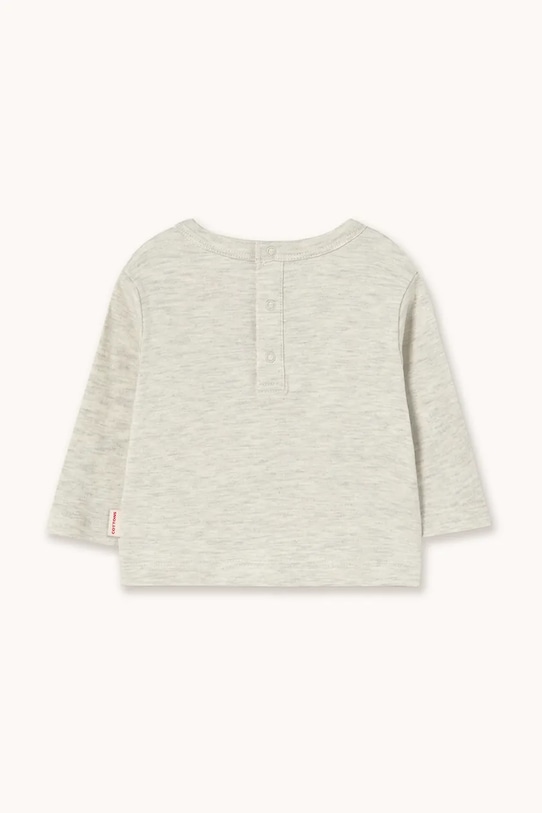 Tričko s dlhým rukávom pre bábätká Tinycottons PUPPY GRAPHIC BABY TEE AW25.321 sivá AW25