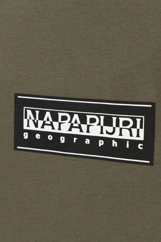 Chłopiec Napapijri longsleeve bawełniany dziecięcy S-CHAMOIS NP0A4HYKG0A1.98.128 zielony