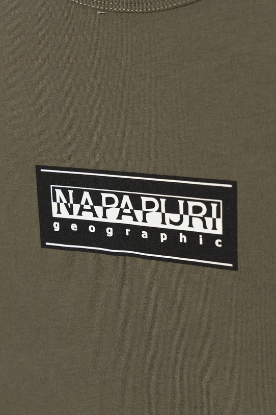 Chłopiec Napapijri longsleeve bawełniany dziecięcy S-CHAMOIS NP0A4HYKG0A1.134.172 zielony
