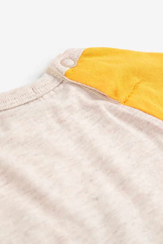 Bobo Choses longsleeve bawełniany niemowlęcy Lucky Clover biały 225AB041