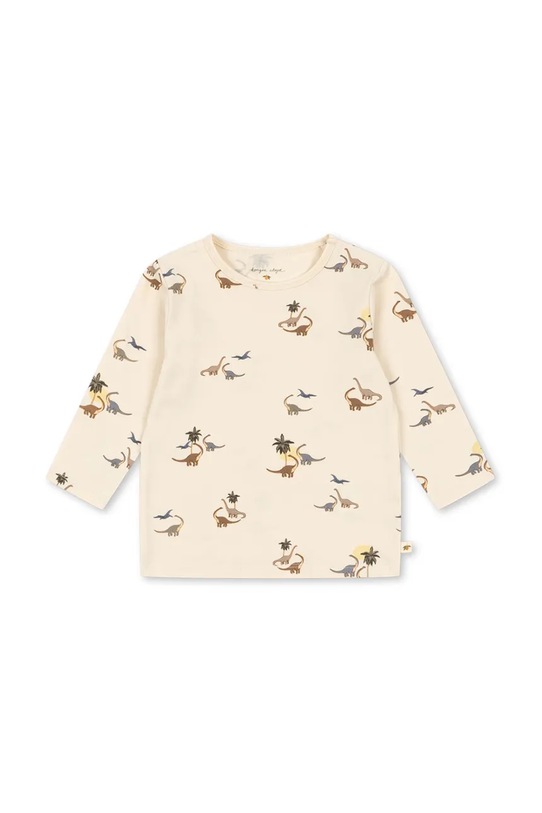 Konges Sløjd longsleeve niemowlęcy BASIC BLOUSE GOTS wzorzyste beżowy KS103701.9BYA