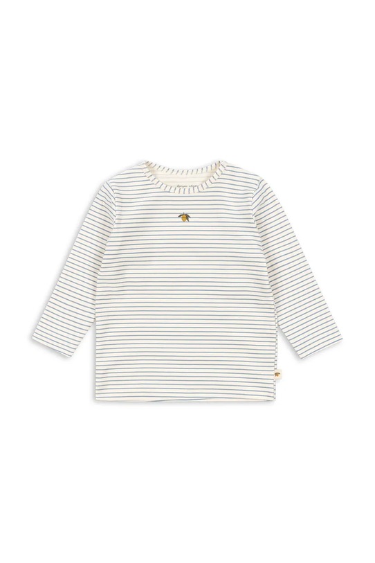 Konges Sløjd longsleeve niemowlęcy BASIC BLOUSE GOTS wzorzyste niebieski KS103701.9BYA