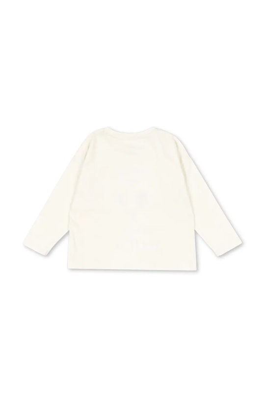 Konges Sløjd longsleeve bawełniany dziecięcy LIN LS TEE GOTS KS103859.9BYA biały AW25