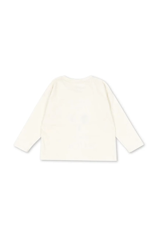 Konges Sløjd longsleeve bawełniany dziecięcy LIN LS TEE GOTS KS103859.9BYA biały AW25