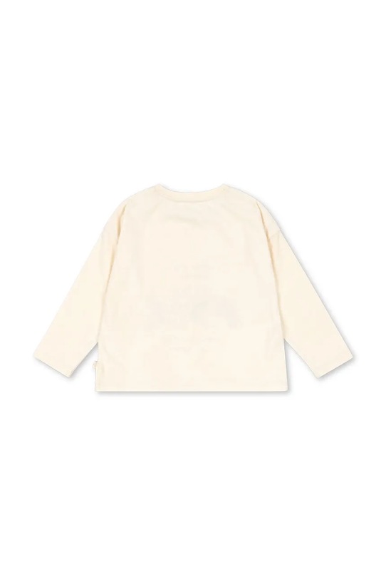 Konges Sløjd longsleeve bawełniany dziecięcy LIN LS TEE GOTS KS103859.9BYA beżowy AW25