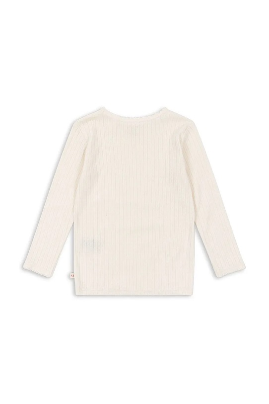 Konges Sløjd longsleeve bawełniany dziecięcy MINNIE BLOUSE GOTS KS103915.9BYA beżowy AW25