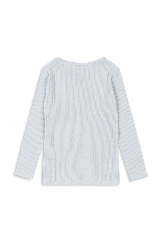 Konges Sløjd longsleeve bawełniany dziecięcy MINNIE BLOUSE GOTS KS103915.9BYA niebieski AW25