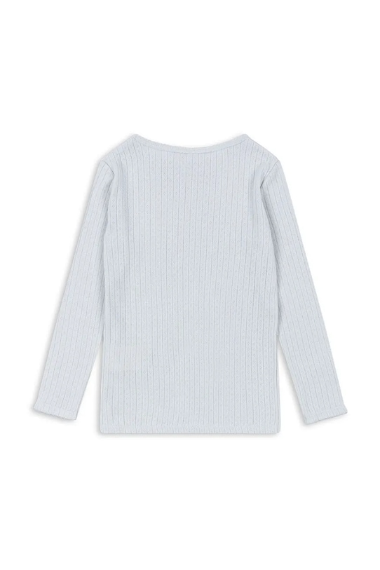Konges Sløjd longsleeve bawełniany dziecięcy MINNIE BLOUSE GOTS KS103915.9BYA niebieski AW25