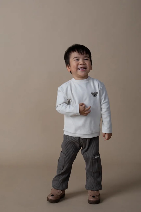 Дитячий бавовняний лонгслів Donsje Jorijn Longsleeve Koala 4101902
