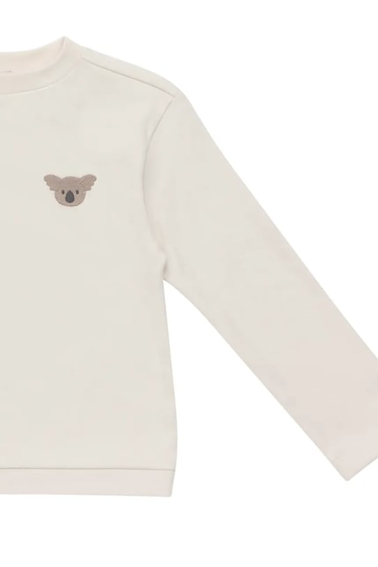 Donsje gyerek pamut hosszú ujjú felső Jorijn Longsleeve Koala bézs 4101902