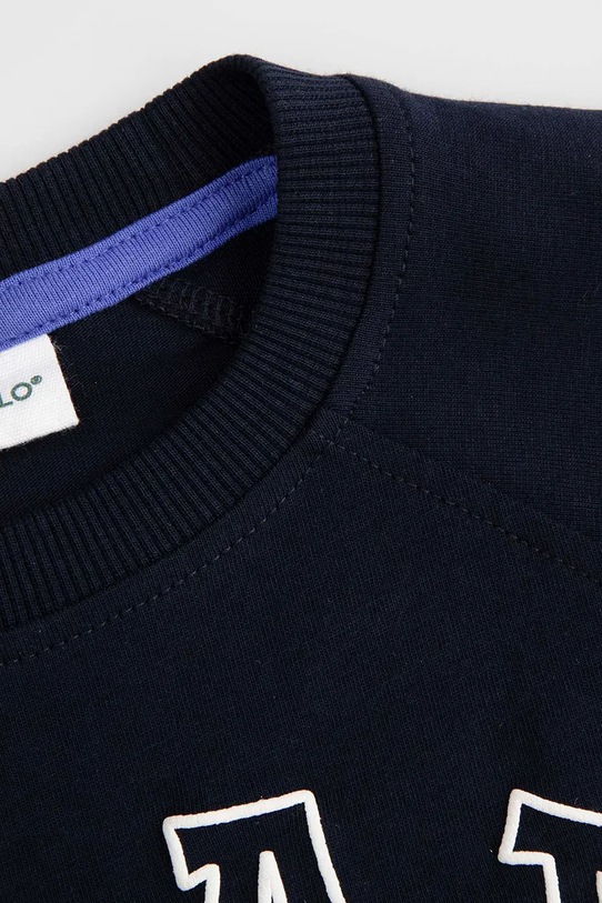 Chłopiec Coccodrillo longsleeve bawełniany dziecięcy ZC5143102ABK granatowy